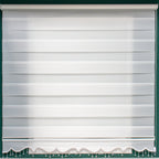 NAZA Beaded Decorated White Roller Blinds High Shading Window Curtains